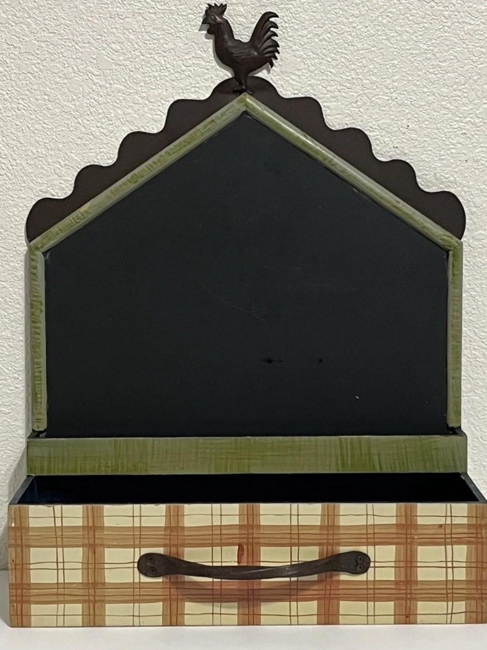 Tracy Porter StoneHouse Farm Chalkboard Rooster Mail Memo Holder Organizer